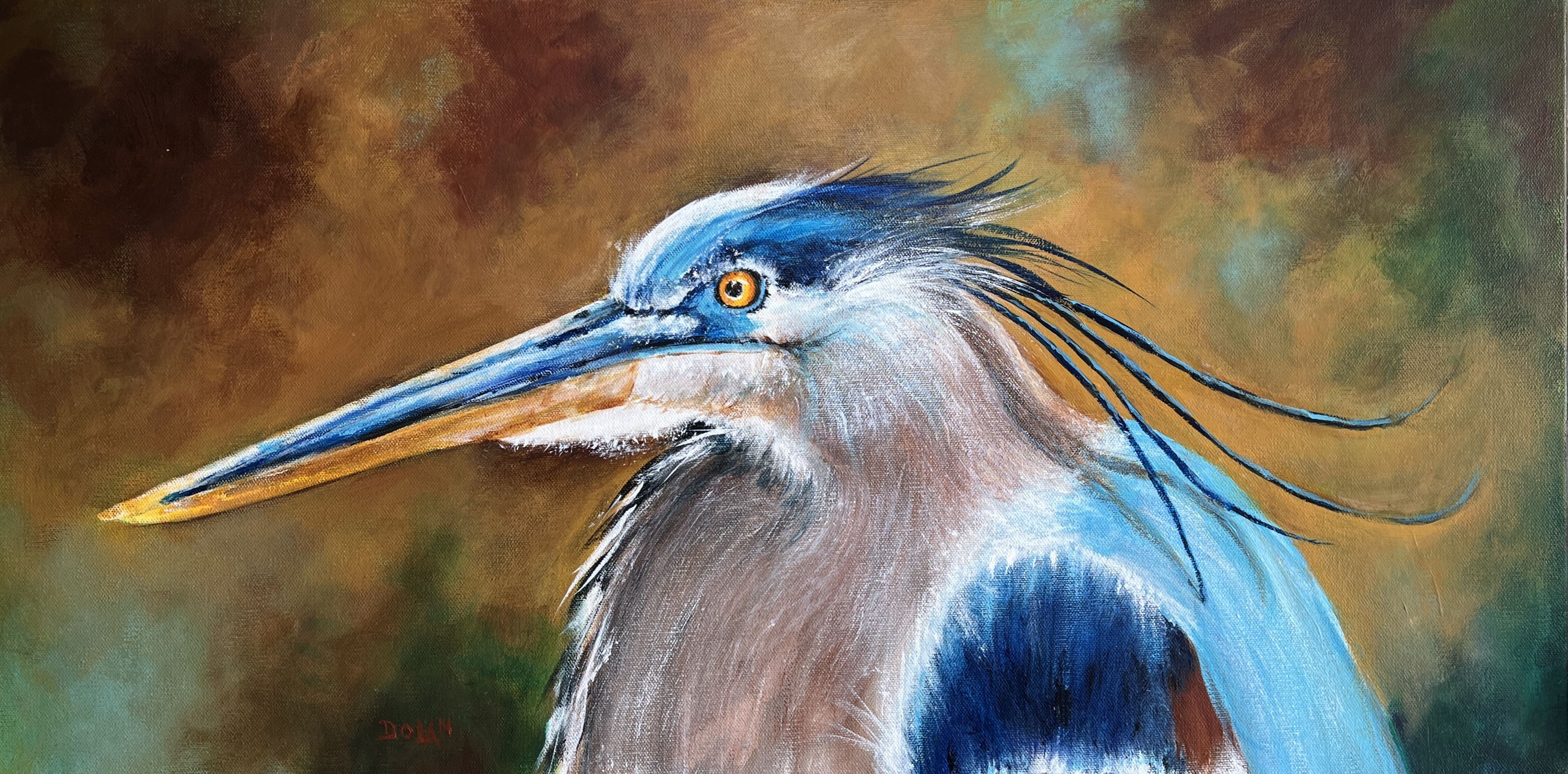 Heron Portrait Acrylic Jpg